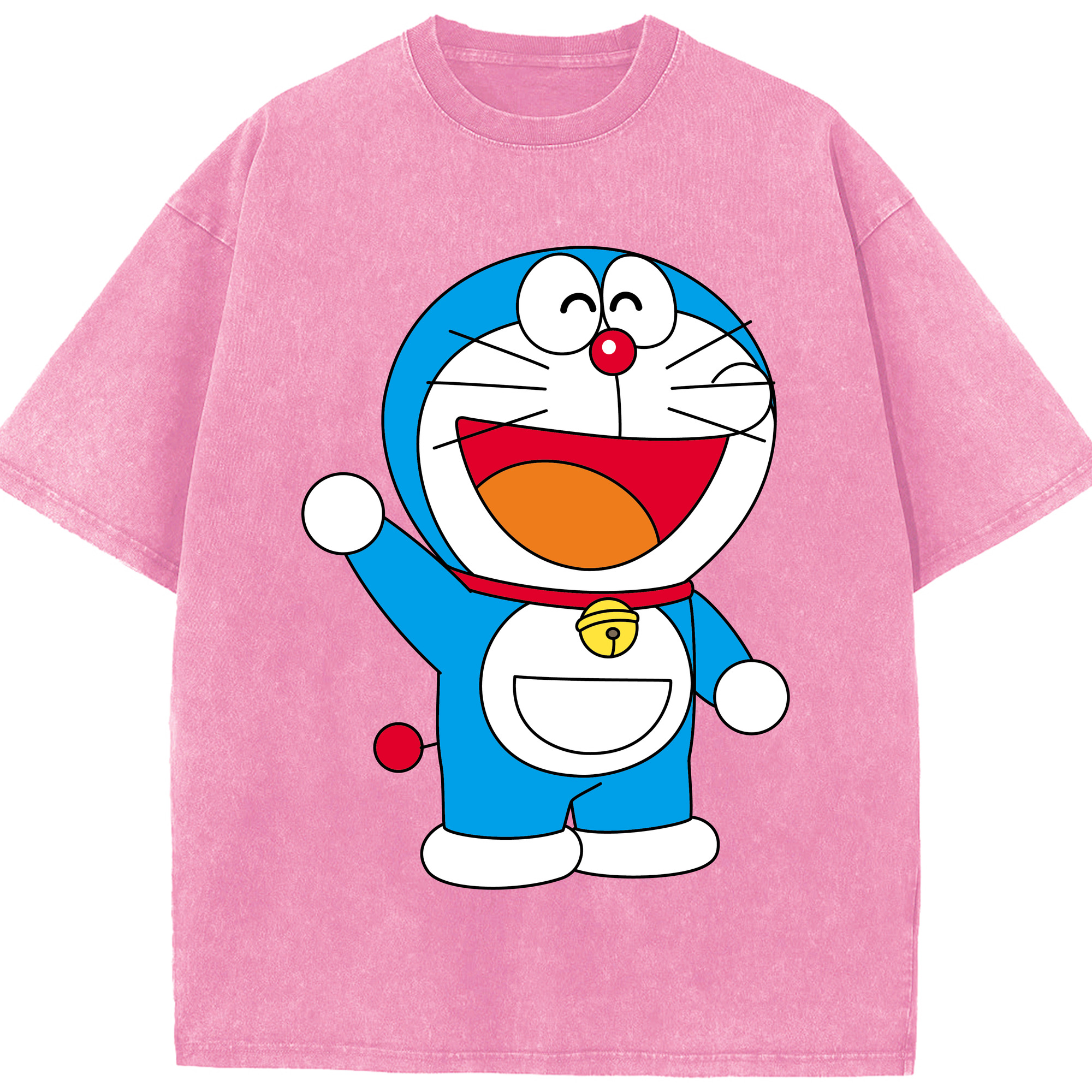 （画像用） ドラえもん Doraemon 綿100% ヴィンテージ風 半袖Tシャツ（フロントプリント）